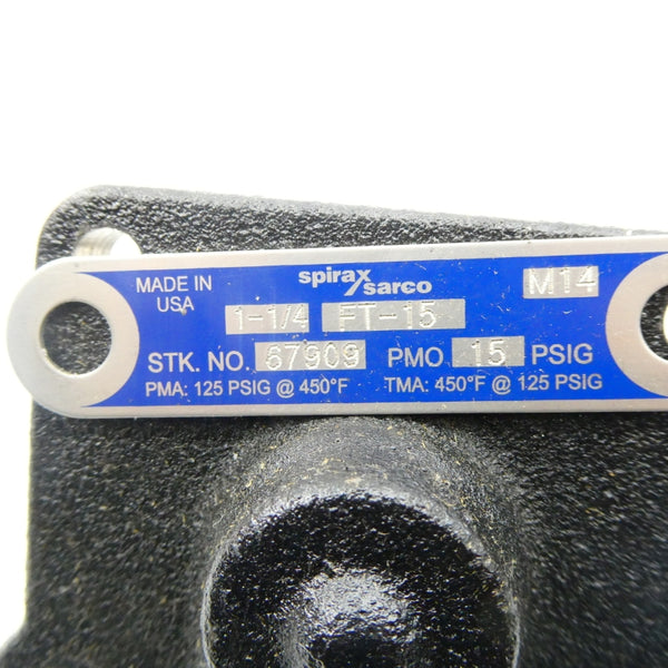 SPIRAX SARCO 67909 FT-15 125PSI 1-1/4" NSNP