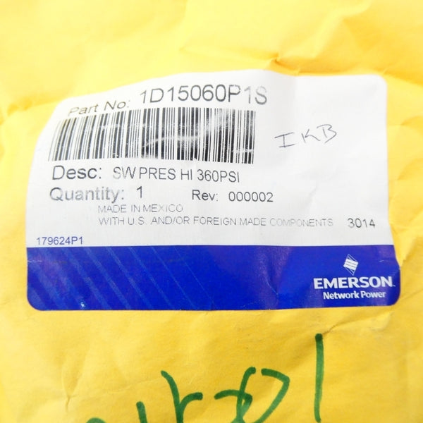 EMERSON 1D15060P1S 360PSI NSFS