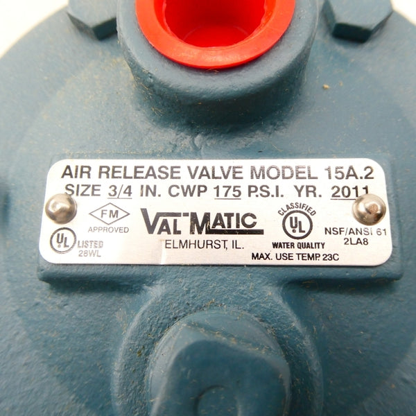 VALMATIC 15A.2 175PSI 3/4" NSNP