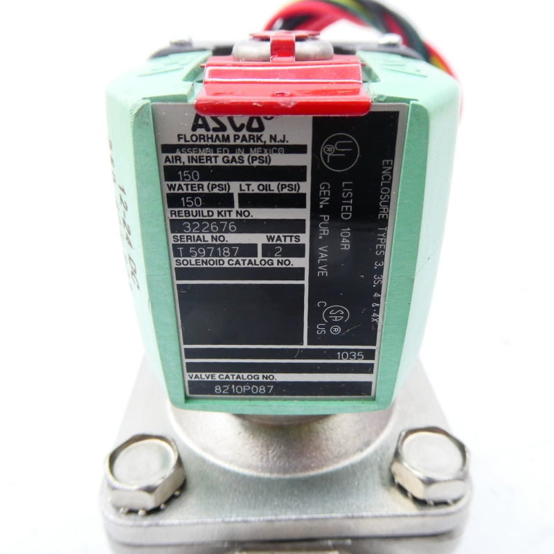 ASCO 8210P087 12-24VDC 150PSI NSNP