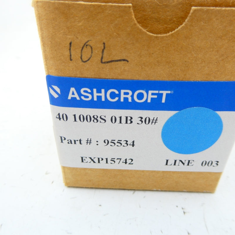 ASHCROFT 40 1008S 01B 30# 95534 0-30PSI NSMP