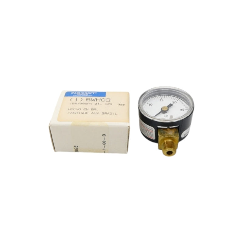 ASHCROFT 15W1005PH 01L XZG 30# 5WH03 0-30PSI NSMP