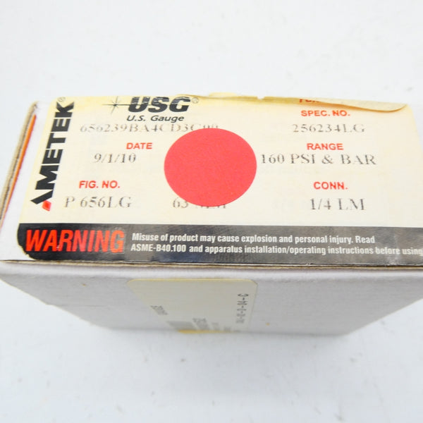 AMETEK 256234LG 656239BA4CD3G00 160PSI 63MM NSMP