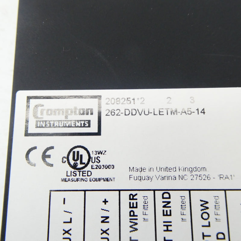 CROMPTON 262-DDVU-LETM-A5-14 100-250VAC/DC NSMP