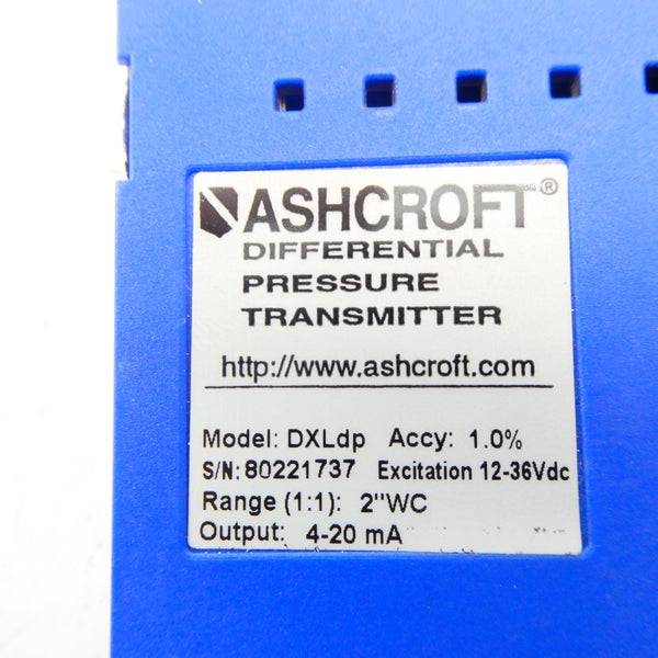 ASHCROFT DXLDP 12-36VDC 2"WC NSNP