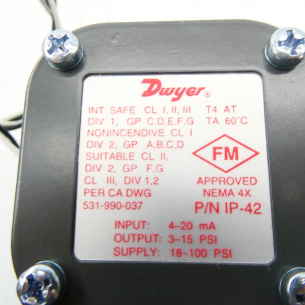 DWYER IP-42 18-100PSI NSNP