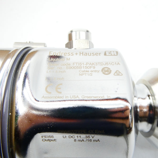 ENDRESS+HAUSER FTI51-PAK3TDJ51C1A 11-35VDC NSNP