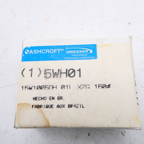 ASHCROFT 15W10050H 01L XZG 160# 5WH01 0-160PSI NSMP