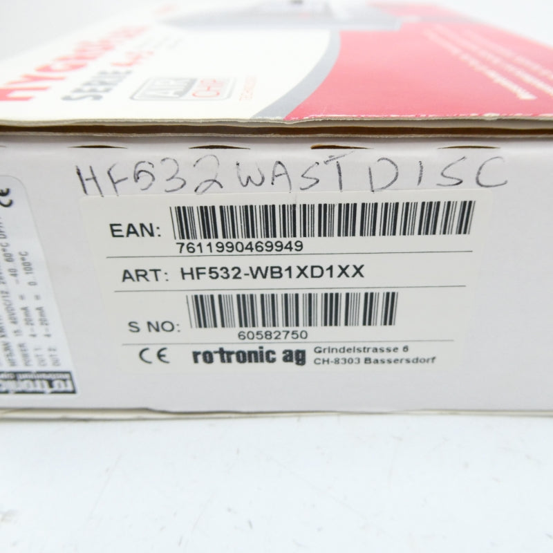 ROTRONIC HF532-WB1XD1XX NSMP