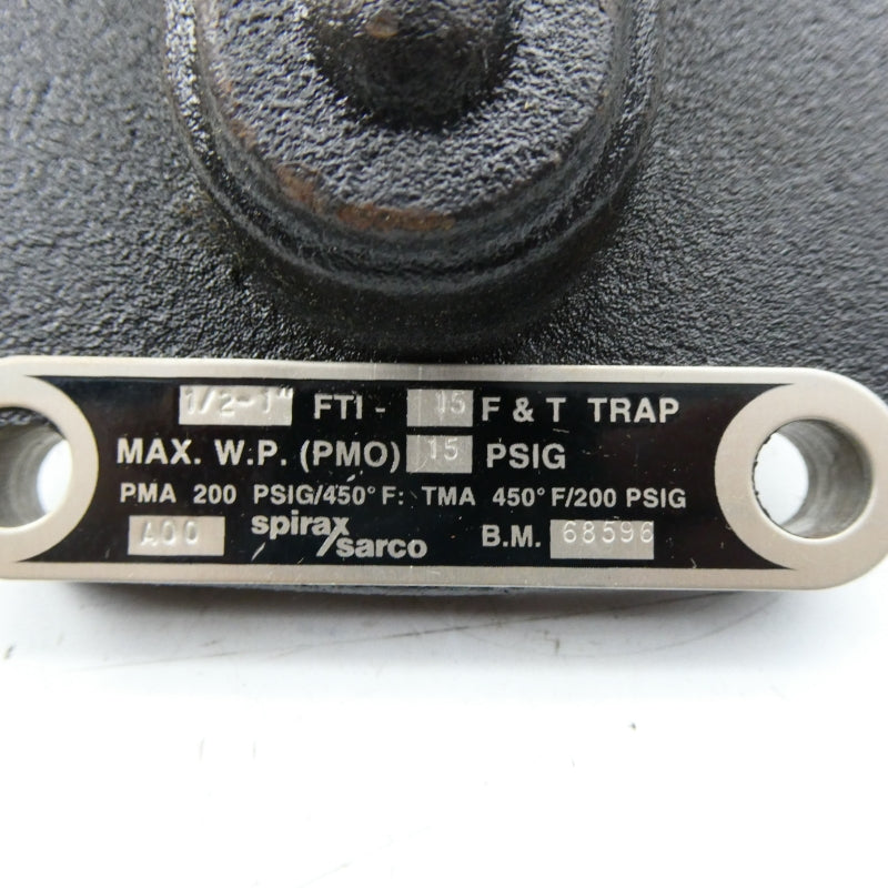 SPIRAX SARCO BM68596 FTI-15 200PSI NSNP
