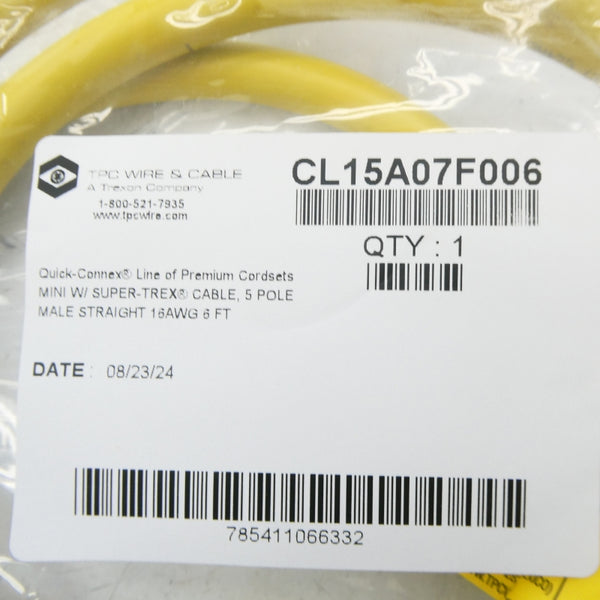 TPC WIRE & CABLE CL15A07F006 NSMP