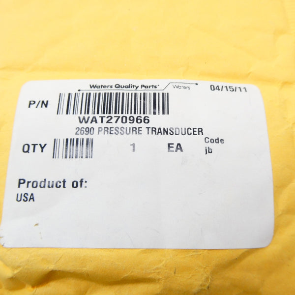 WATERS QUALITY PARTS WAT270966 NSFS