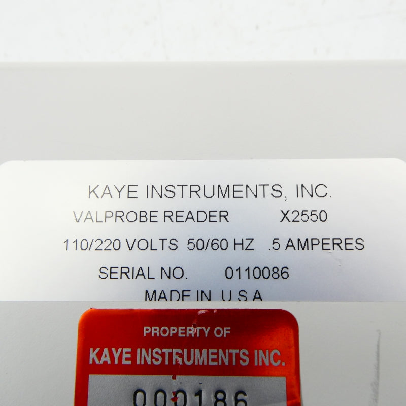 KAYE INSTRUMENTS X2550 110/220V .5A NSNP