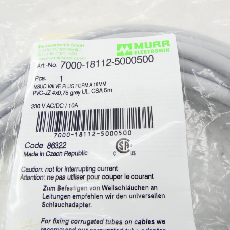 MURR ELEKTRONIK 7000-18112-5000500 230VAC/DC 10A NSMP