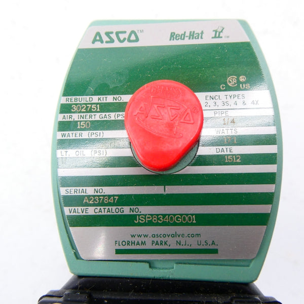 ASCO JSP8340G001 110/120V 150PSI 1/4" NSMP