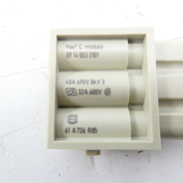 HARTING 09 14 003 3101 690V 40A NSNP