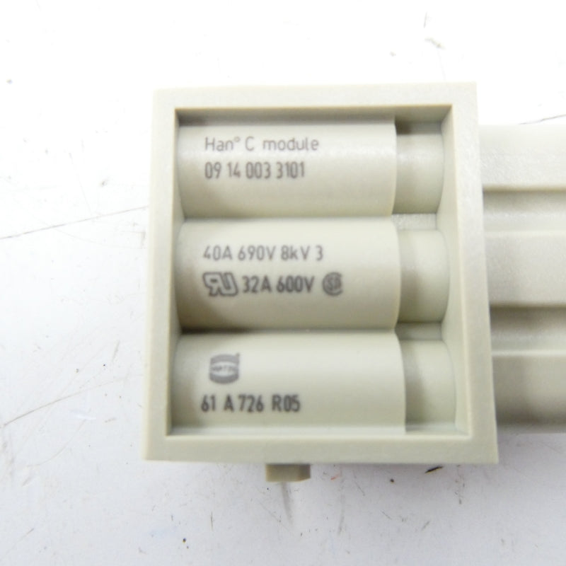 HARTING 09 14 003 3101 690V 40A NSNP