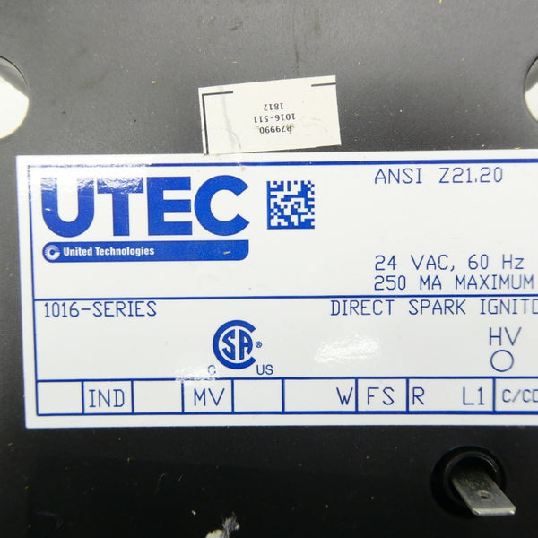 UTEC ANSI Z21.20 SER. 1016 24VAC NSNP