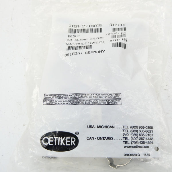 OETIKER 15100015 (PKG OF 10) NSMP