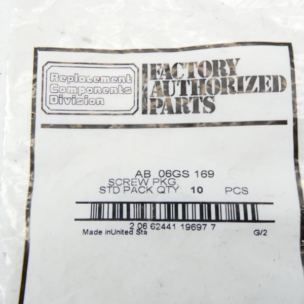 FACTORY AUTHORIZED PARTS AB06GS169 (PKG OF 10) NSMP