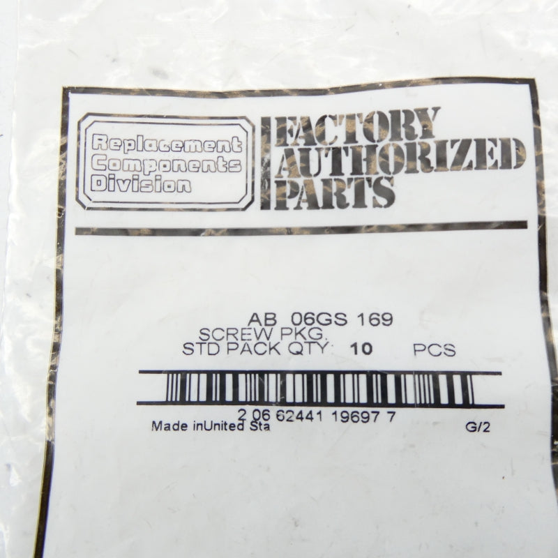 FACTORY AUTHORIZED PARTS AB06GS169 (PKG OF 10) NSMP