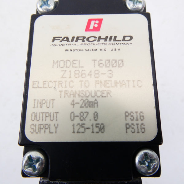 FAIRCHILD Z18648-3 125-150PSI NSMP