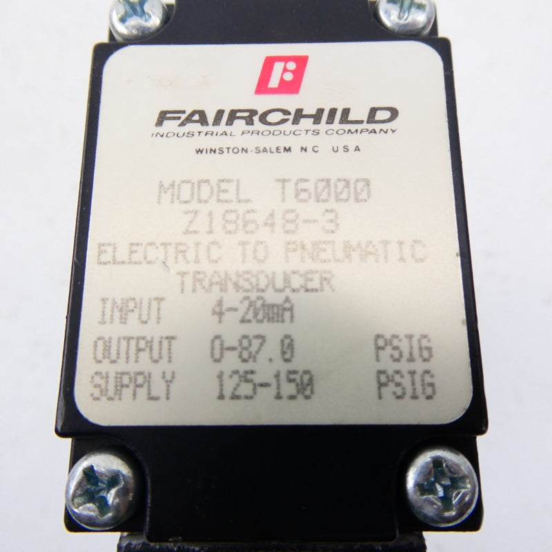 FAIRCHILD Z18648-3 125-150PSI NSMP