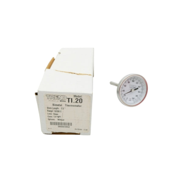 WIKA 20025A109G2 TI.20 0/200'C 2.5" NSMP