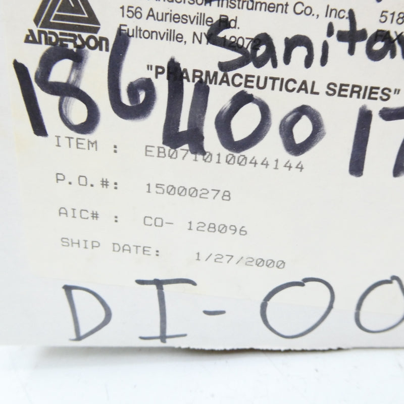 ANDERSON EB071010044144 0-160PSI NSMP