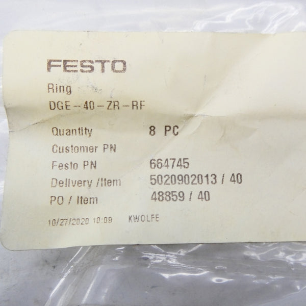 FESTO DGE-40-ZR-RF 664745 (PKG OF 8) NSMP