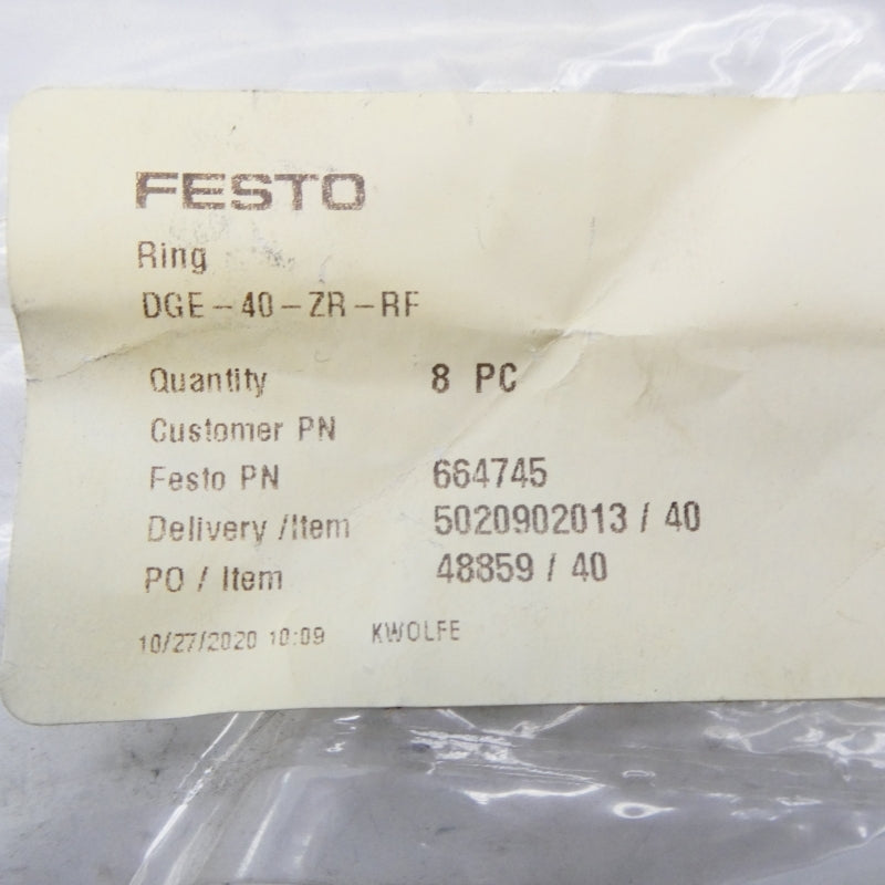FESTO DGE-40-ZR-RF 664745 (PKG OF 8) NSMP