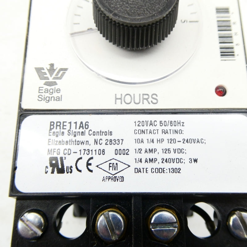 EAGLE SIGNAL BRE11A6 120VAC 10A 0-5HR NSMP