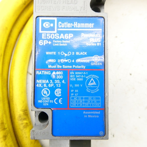 CUTLER HAMMER E50SA6P SER. B1 240VAC 3A NSNP