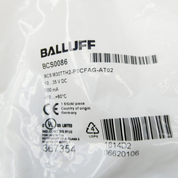 BALLUFF BCS0086 BCSM30TTH2-PSCFAG-AT02 10-35VDC NSMP
