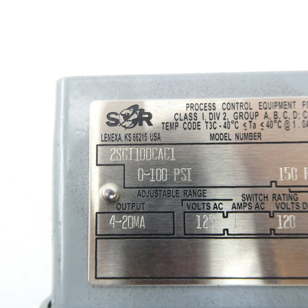 SOR 2SGT100CAC1 0-100PSI NSNP