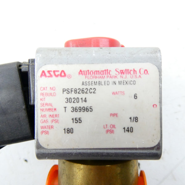 ASCO PSF8262C2 140-180PSI 1/8" NSNP