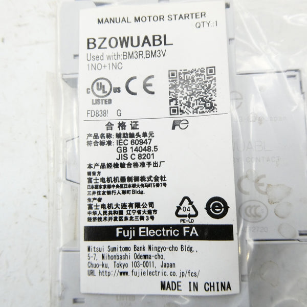 FUJI ELECTRIC BZOWUABL NSMP
