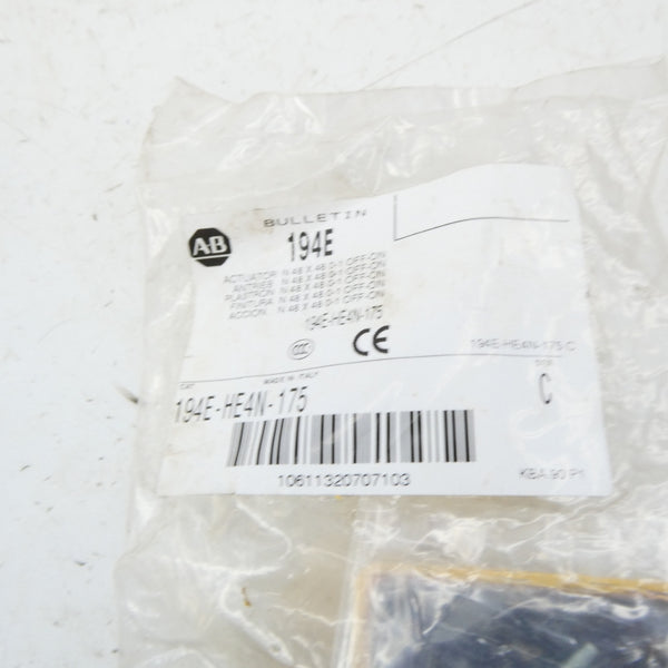 ALLEN BRADLEY 194E-HE4N-175 SER. C NSMP
