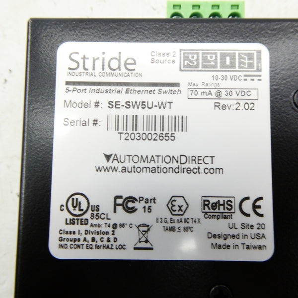 AUTOMATION DIRECT SE-SW5U-WT 10-30VDC  REV. 2.02 NSMP