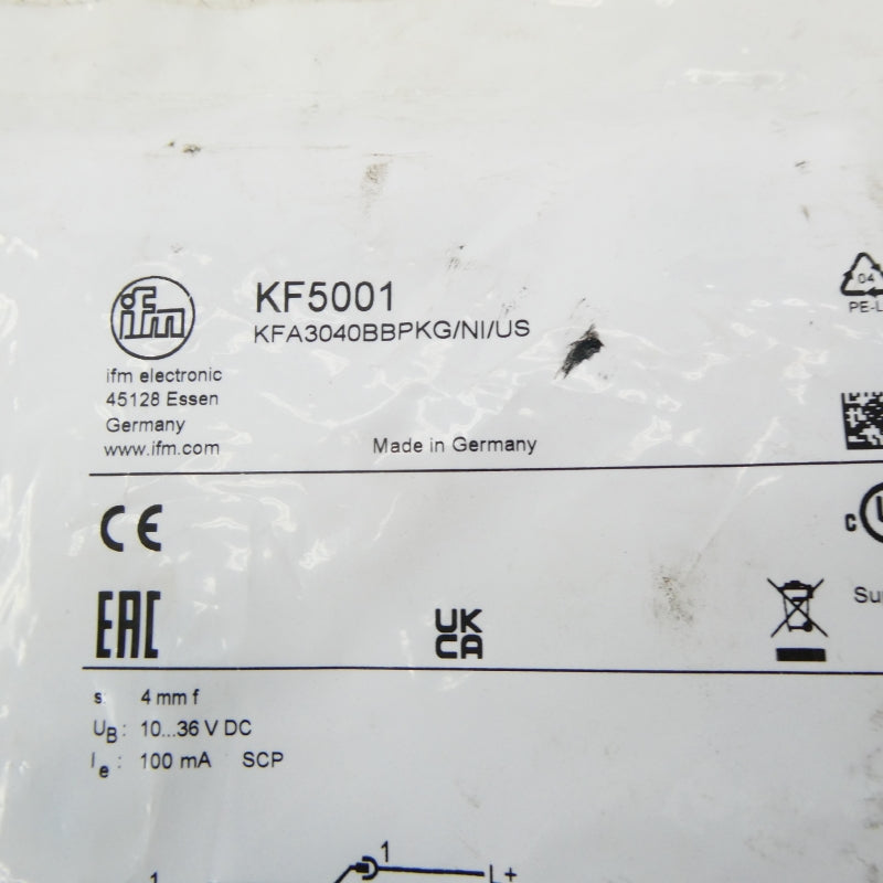 IFM EFECTOR KF5001 KFA3040BBPKG/NI/US 10-36VDC NSMP