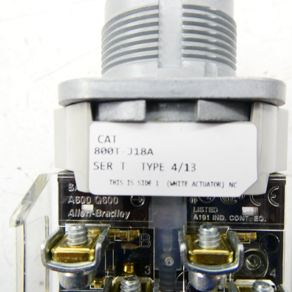 ALLEN BRADLEY 800T-J18A SER. T (AS PICTURED) (WH) NSMP