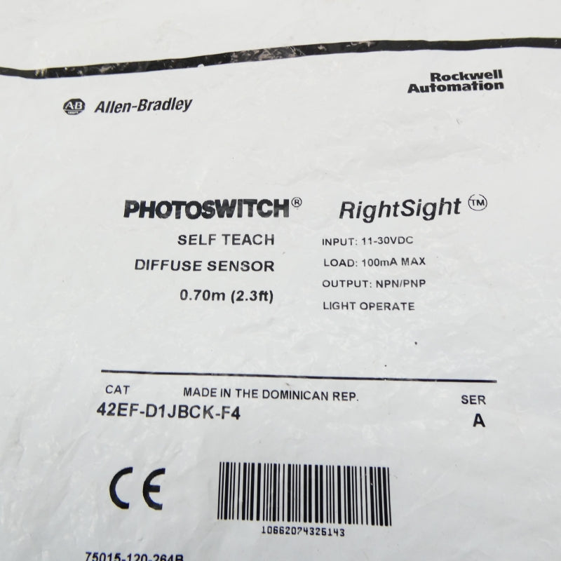 ALLEN BRADLEY 42EF-D1JBCK-F4 SER. A 11-30VDC NSMP