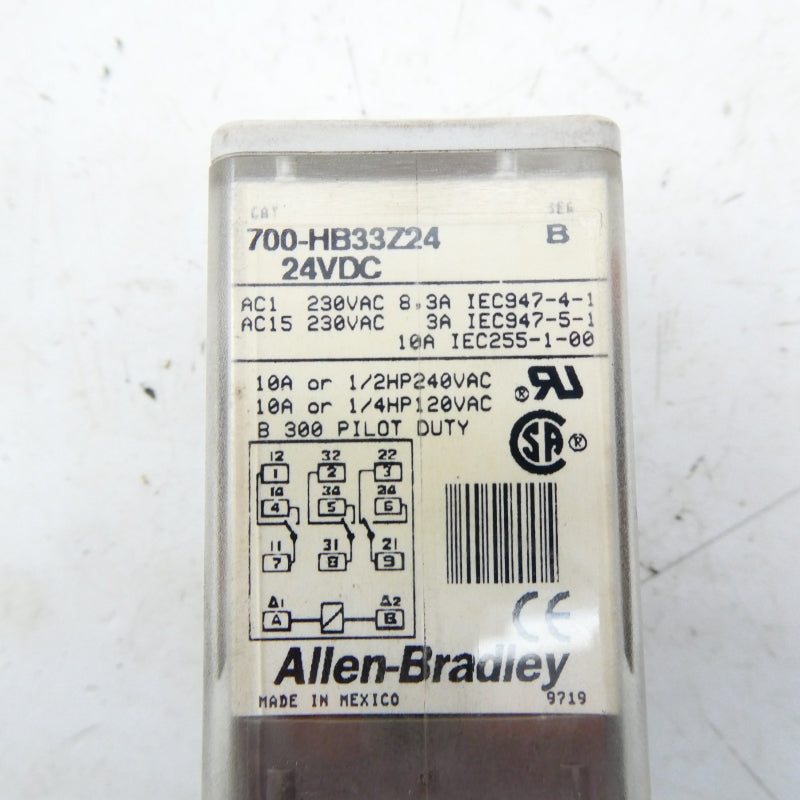 ALLEN BRADLEY 700-HB33Z24 SER. B 24VDC NSNP