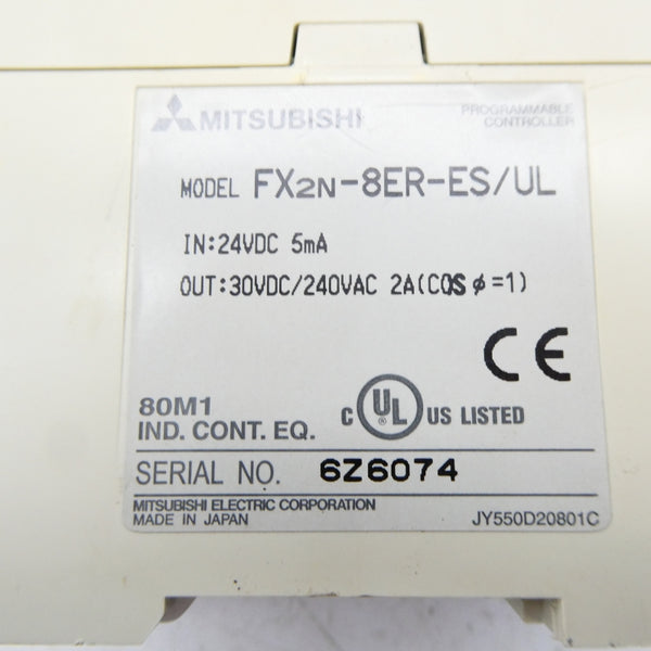MITSUBISHI FX2N-8ER-ES/UL 24VDC NSNP