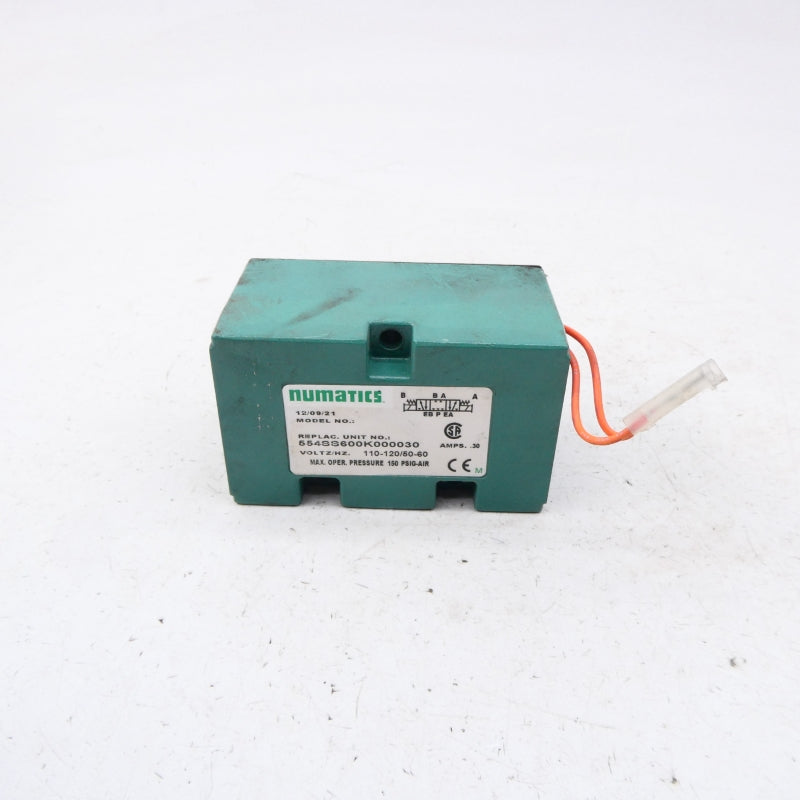 NUMATICS 554SS600K000030 110-120V .30A 150PSI (AS PICTURED) NSNP