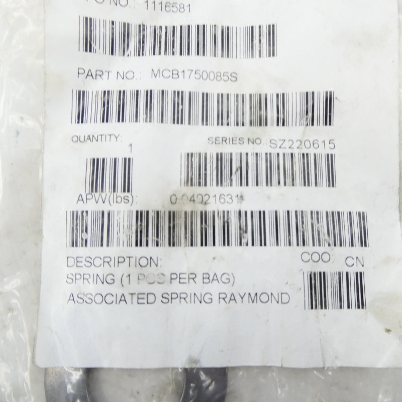 SPRING RAYMOND MCB1750085S NSMP