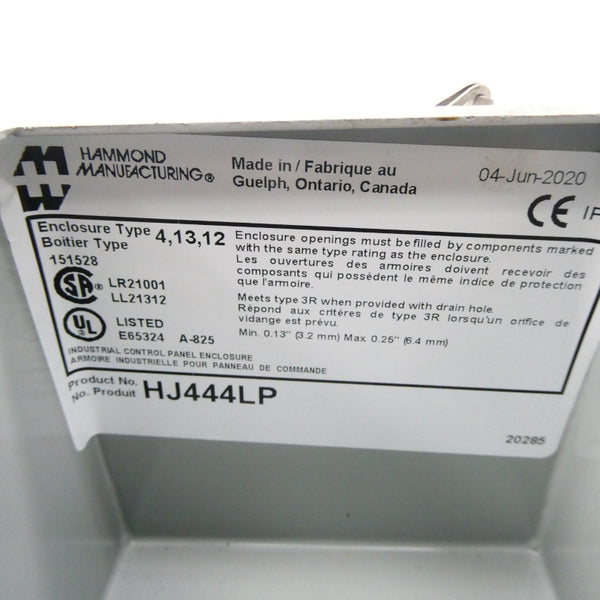 HAMMOND MANUFACTURING HJ444LP NSNP