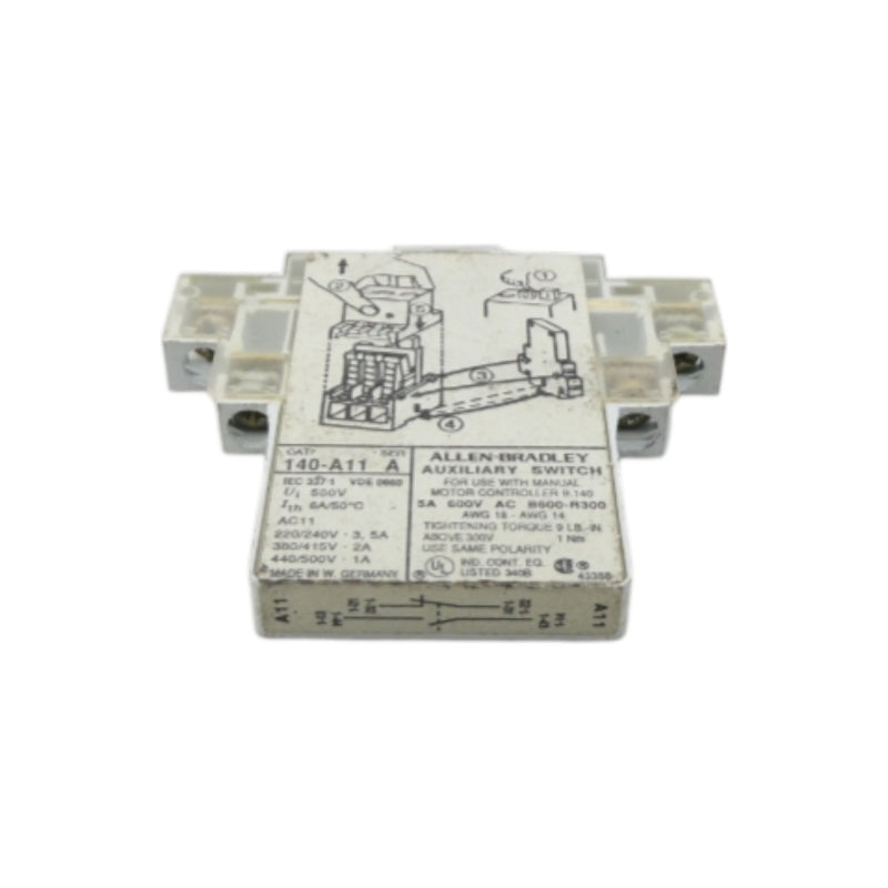 ALLEN BRADLEY 140-A11 SER. A 600VAC 5A NSNP