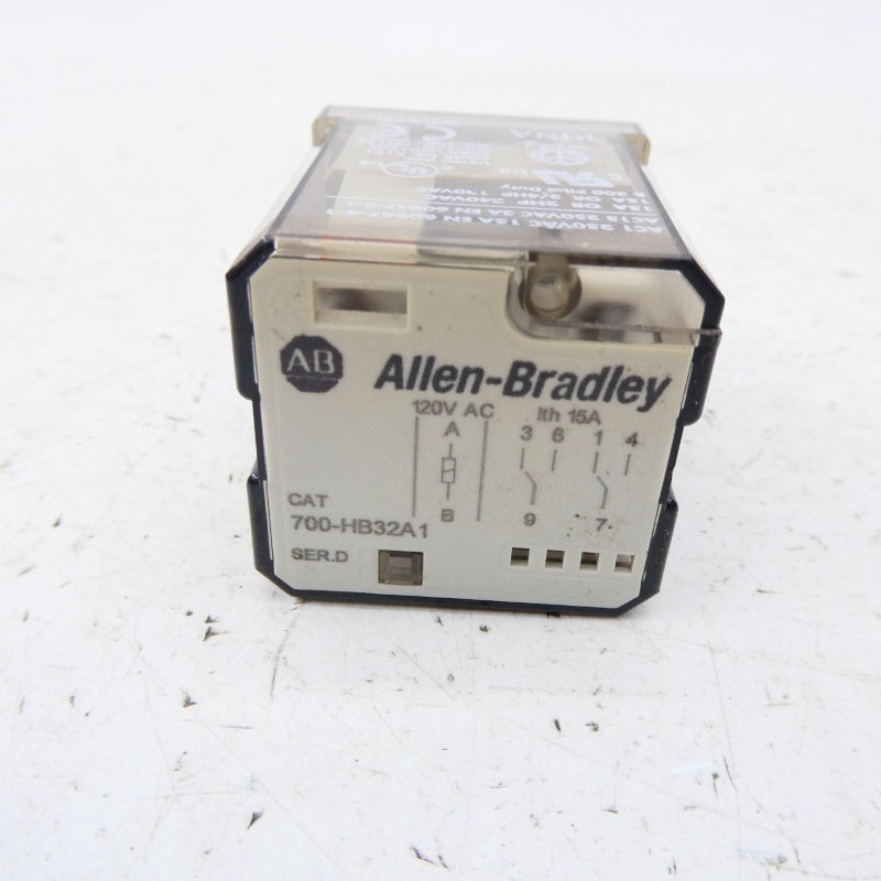 ALLEN BRADLEY 700-HB32A1 SER. D 120VAC 15A NSNP