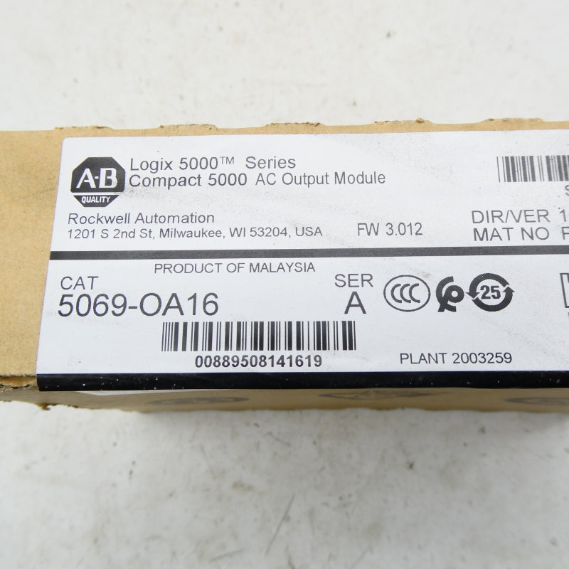 ALLEN BRADLEY 5069-OA16 SER. A F/W 3.012 NSFS